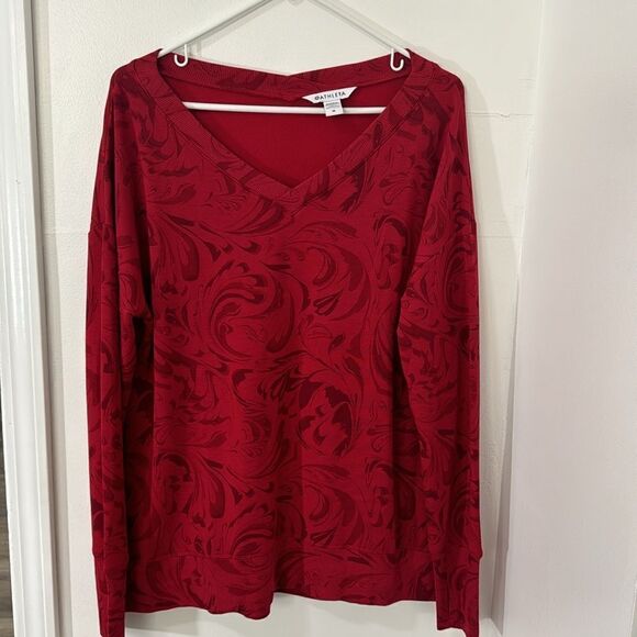 ATHLETA V NECK SHIRT SIZE M .OVER SIZE - Picture 3 of 10